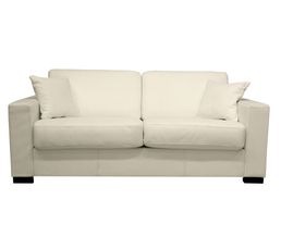 Canap�s - Convertible 4 places NICARAGUA Cuir Léonardo Blanc