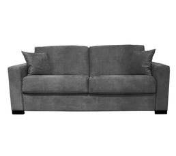 Canap�s - Convertible 3 places NICARAGUA Tissu microfibre Anthracite