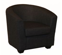 Fauteuils - Cabriolet GIANNI Tissu Linoso Anthracite