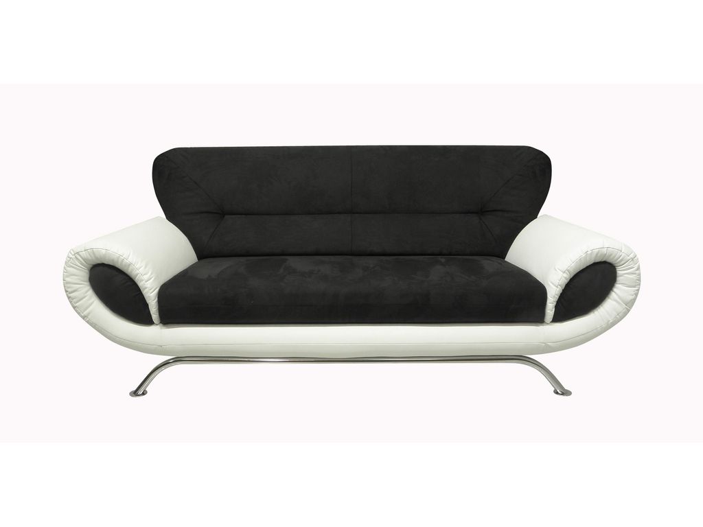 Canap�s - Canap� 3 places JUMBO Polyur�thane Blc/micro noir