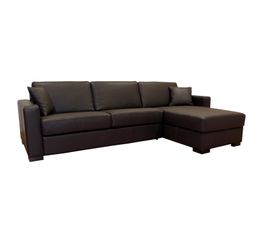 Canap�s - Angle conv. mér. réver. Bultex NICARAGUA Cuir Léonardo Chocolat
