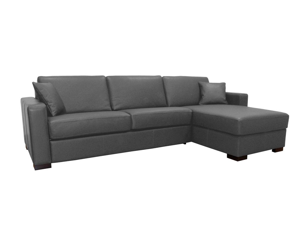 Angle convertible m�rid.r�vers NICARAGUA Cuir L�onardo Anthracite