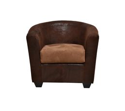 Fauteuils - Cabriolet MARRAKECH Tissu Goby Marron