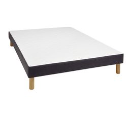 Sommiers - Sommier déco gris 160x200 DREAMEA SOMMIER DECO