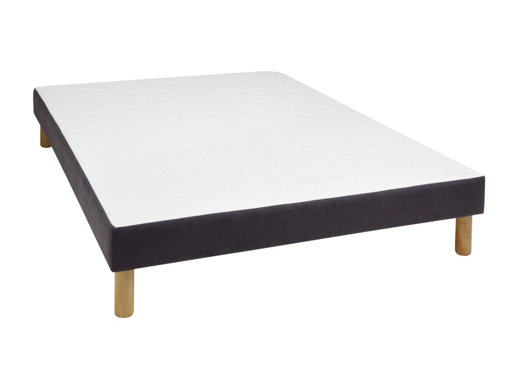 Sommiers - Sommier d�co gris 160x200 DREAMEA SOMMIER DECO