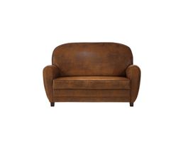 Canap�s - Canapé fixe 2 places FOGG Coloris marron  clair