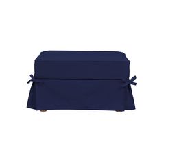 Housse pouf CLARA Coloris bleu
