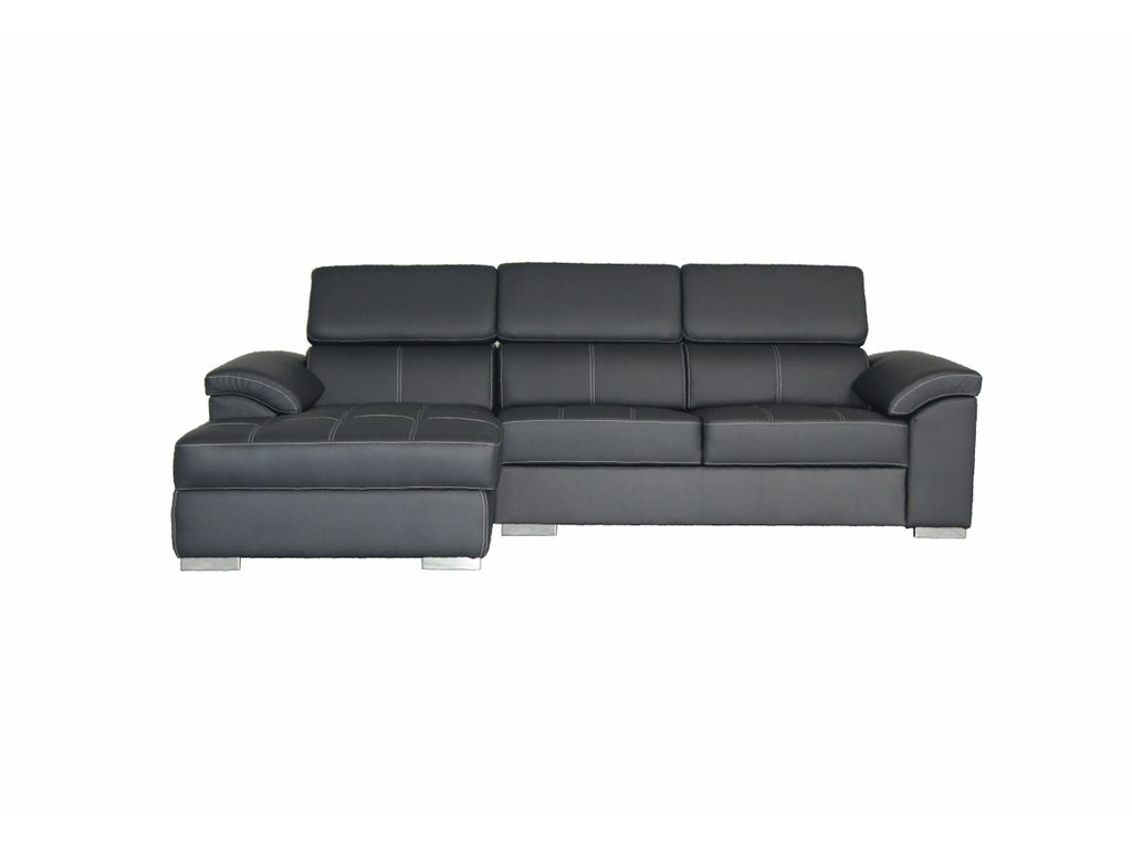 Canap�s - Canap� d'angle m�ridien.gauche ARTIC Polyur�thane gris Ardoise