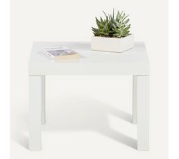 Tables Basses - Table basse PM carr�e laqu�e NEXT Blanc