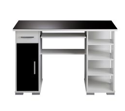Bureaux - Bureau droit MATRIX 4 noir/blanc