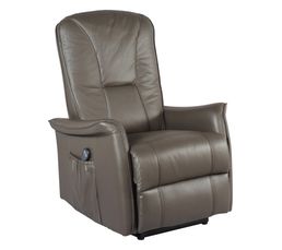 Fauteuil relax &eacute;lectrique CELESTE Coloris Chocolat