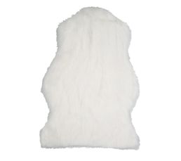 Tapis - Fausse fourrure 70 x 90 cm  Blanc