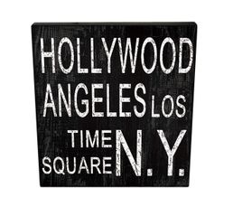 Toiles - Image encadr�e 40x40 cm BROADWAY Noir