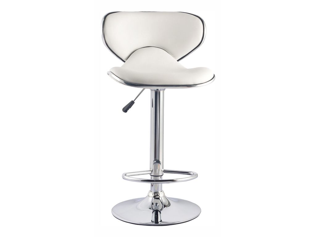 lot de 2 tabourets de bar arno coloris blanc