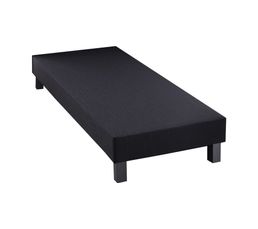 Sommiers - Sommier 90 x 200 cm RELAXIMA Tapissier d�co gris anthracite