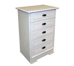 Commodes - Chiffonnier 5T OLIVIA CHIFFONNIER Chêne blanchi