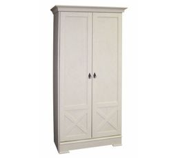 Armoires - Armoirette 2 portes OLIVIA 2 Ch�ne blanchi