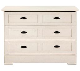 Commodes & Chiffonniers - Commode 3 tiroirs OLIVIA 2 Chêne blanchi