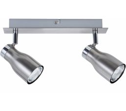 Spots Et Plafonniers - R�glette 2L GU10 MELI Nickel
