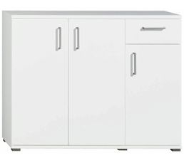 Rangement 3 portes 1 tiroir FURA 801283 Blanc
