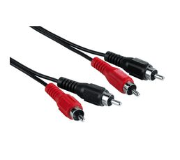 Connectiques Audio Video - C�ble audio HAMA 2 RCA m�le/m�le 1,5m