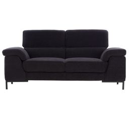 Canap�s - Canap� fixe 2 places CITY ONE Tissu Noir