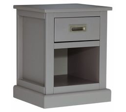 Chevet 1tiroir/1niche AMELIE 2 taupe