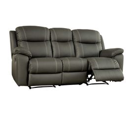 Canap�s - Canapé 3 places 2 Relax TREVISE 8419 Cuir/croûte cuir 7001 Gris