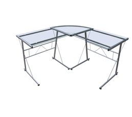 Bureaux - Bureau d'angle TRENDY verre transparent