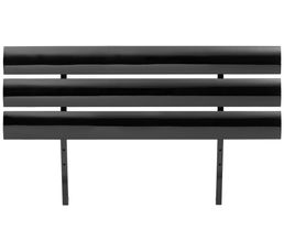 Lits - T�te de lit 140 cm Shadow 2 noir