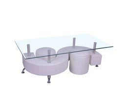 Tables Basses - Table basse CROCO Blanc