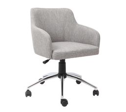 Chaise de bureau gris à roulettes MERISH design pas cher sur SoFactory