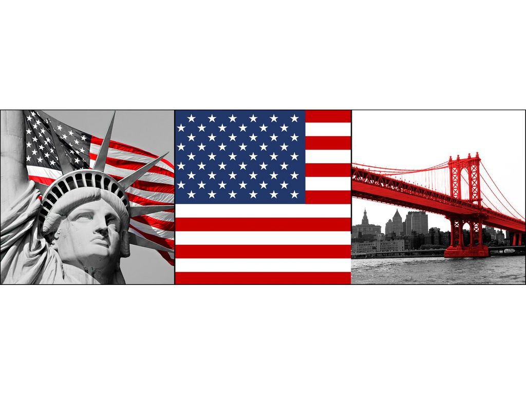 Photographies - Set de 3 Box Art 20X20 NYC FLAG 41-041