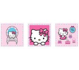 Photographies - Set de 3 Box Art 20X20 HELLO KITTY 71060