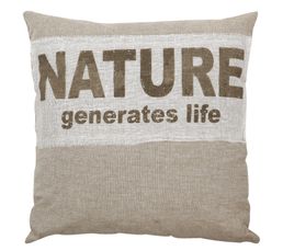 Coussin 40x40 cm NATURE beige