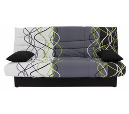 Banquettes - Banquette-lit clic-clac PORTO Onde Vert/Gris