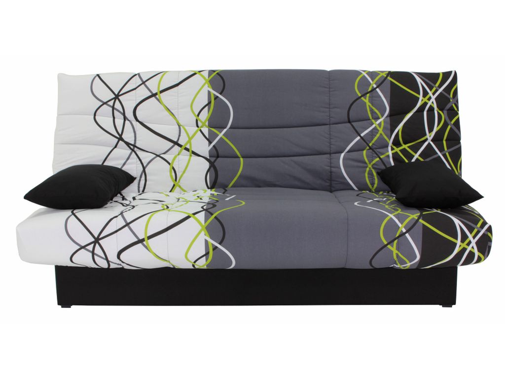 Banquette-lit clic-clac PORTO Onde Vert/Gris