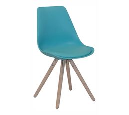 Lot 4 chaises turquoise pas cher  Mobilier cuisine
