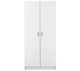 Armoires - Rangement 2 portes FOCUS/CLIP blanc