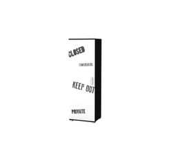Armoires - Armoire 1 porte FURBO 2 921618649 noir/blanc