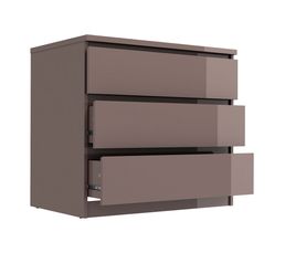 commode chambre gris laque