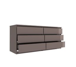 commode 2x3 tiroirs best lak blanc