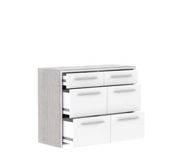 commode 6 tiroirs blanche but