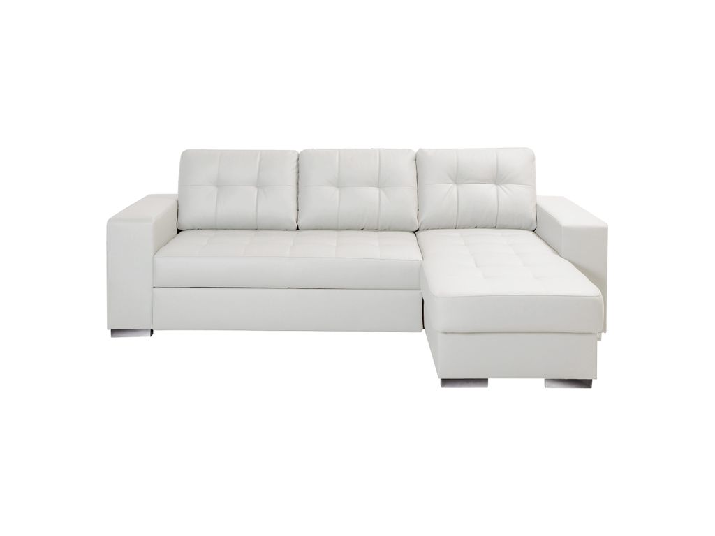 canape d'angle blanc but