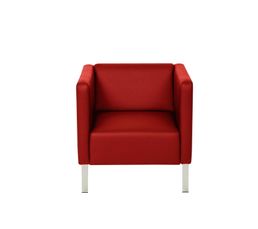 Fauteuils - Fauteuil CUBIC Polyur�thane Rouge