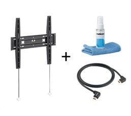 Kit support mural 37''- 50'' MELICONI S-400+nettoyant+HDMI