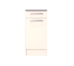 Meubles Bas - Bas 40 cm 1 porte 1 tiroir WAVE 101.04.22 / Blanc