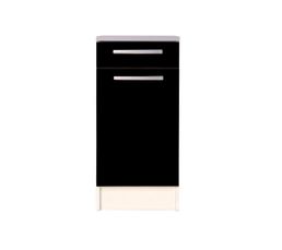 Meubles Bas - Bas 40 cm 1 porte 1 tiroir STORM 101.20.22 / Noir