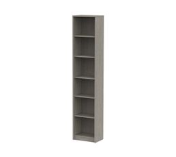 Biblioth�ques - Demi biblioth�que 6 niches SCOOP 2 ch�ne blanchi