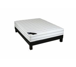 Sommiers - Sommier PU noir 140 x 190 cm SEALY AMBIANCE 15 PU